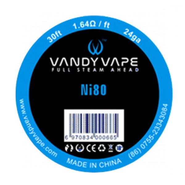 Vandy Vape - Ni80 24ga 1.64Ohm 30ft. Wickeldraht