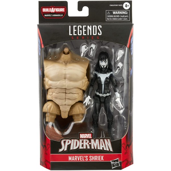 Spiderman F3025 Legends Serie Marvel 's Shriek 15,2 cm Sammelfigur Spielzeug und 4 Zubehörteile und