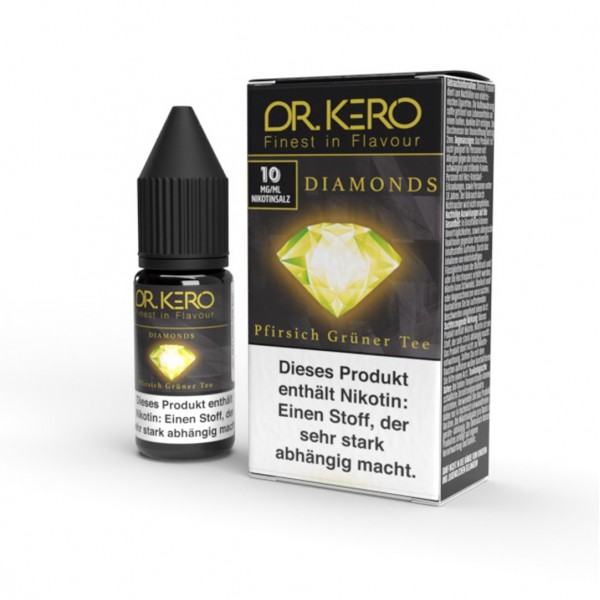 Dr. Kero - Diamonds - Pfirsich Grüner Tee 10mg / 10ml Nikotinsalz Liquid