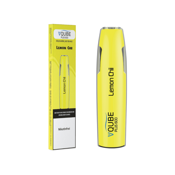 VQUBE plus 600 - Lemon Chii - Einweg E-Zigarette ohne Nikotin