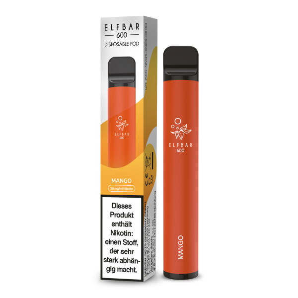 Elfbar 600 - Mango 20mg - Einweg E-Zigarette