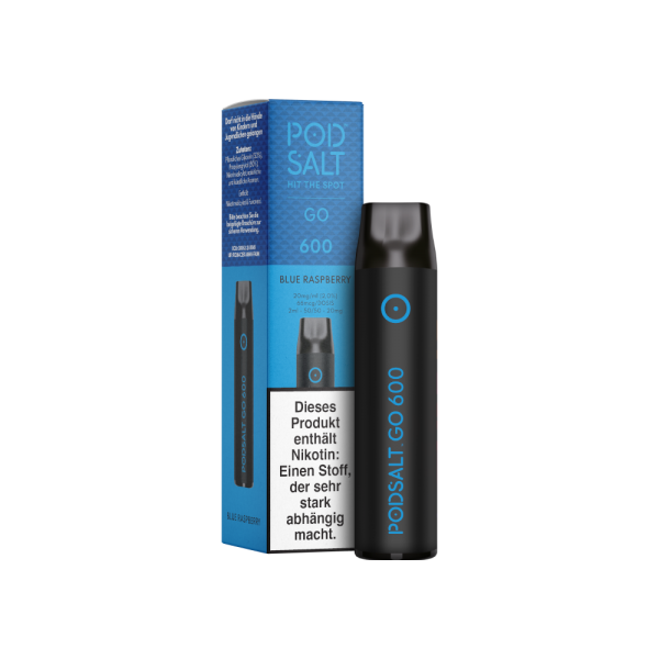 Pod Salt Go 600 - Einweg E-Zigarette - Blue Raspberry 20mg