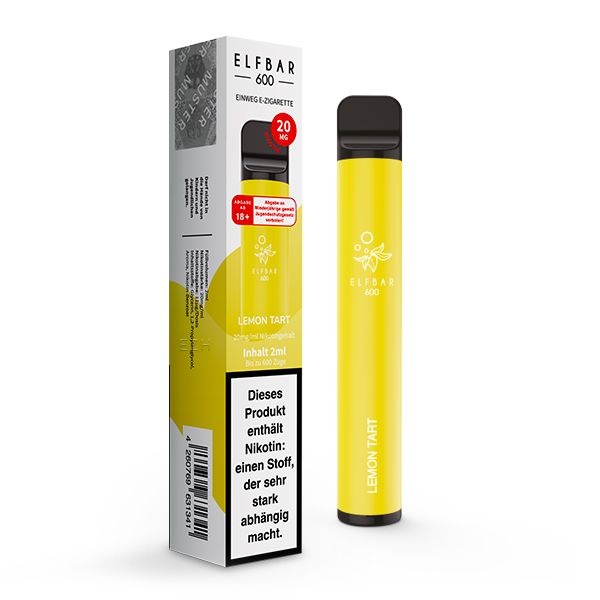 Elfbar 600 - Lemon Tart 20mg - Einweg E-Zigarette